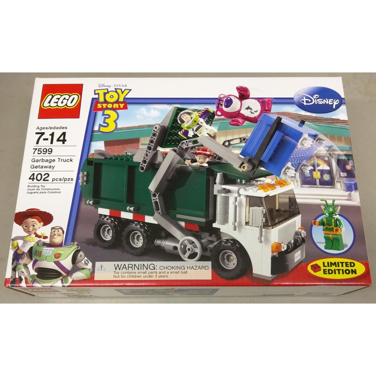 Lego Toy Story 7599 Garbage Truck Getaway Twitch Buzz Lotso Dumpster Disney