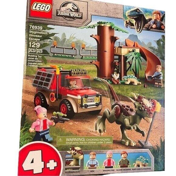 Lego Jurassic World Stygimoloch Dinosaur Escape 76939 Building Toy Playset 129pc