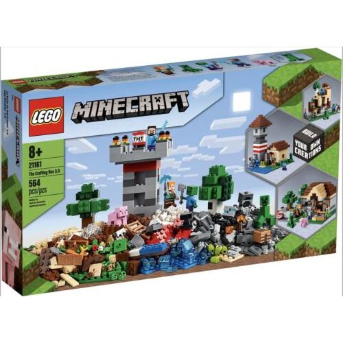 Lego Minecraft The Crafting Box 3.0 Set 21161 Retired