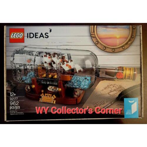 Retired Lego Ideas Set 92177 Ship in a Bottle