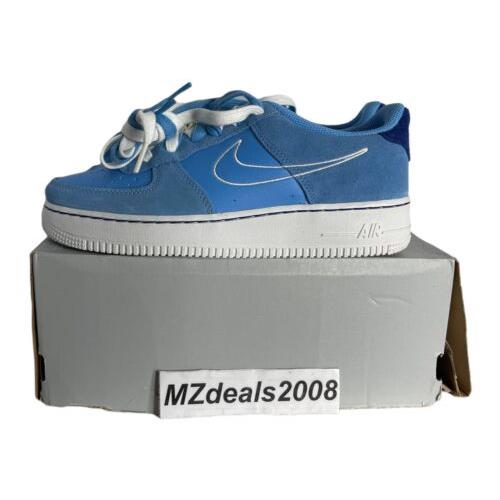 Size 6Y Nike Air Force 1 `07 LV8 S50 GS `university Blue` DB1561-400 White - Blue