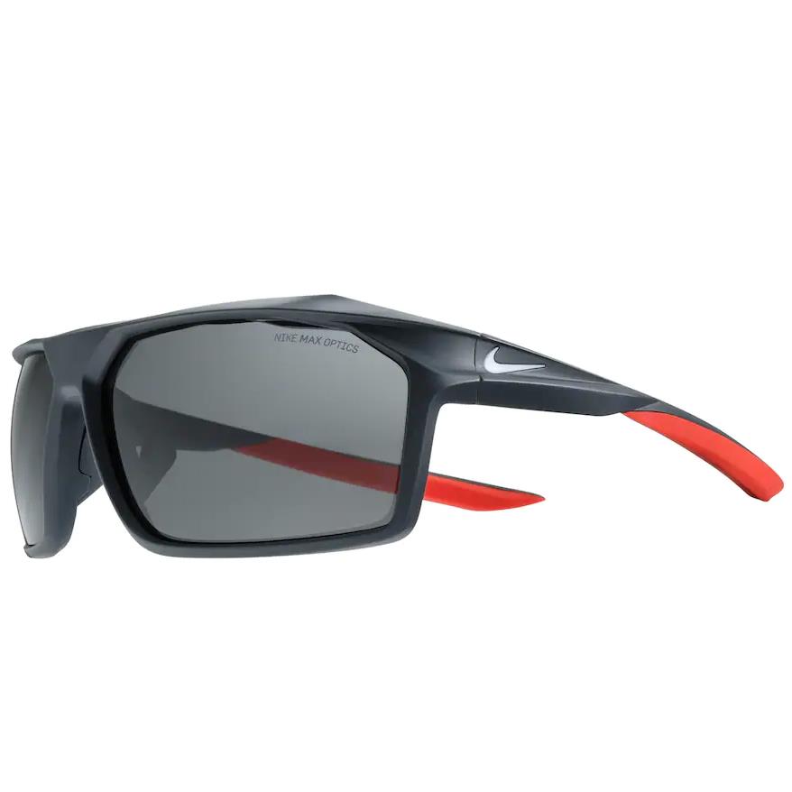 Nike Matte Anthracite Traverse 65-13-130 Men`s Sunglasses S2305 - Black Frame, Gray Lens