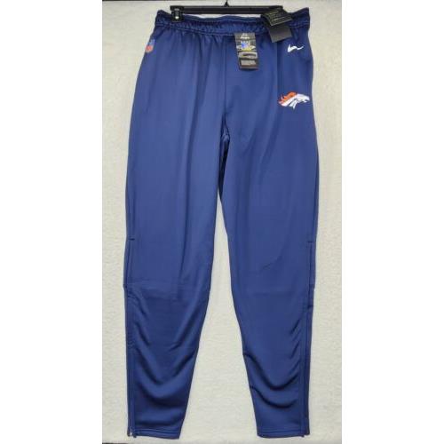Nike Denver Broncos On Field Therma Sweatpants Size Large Tapered