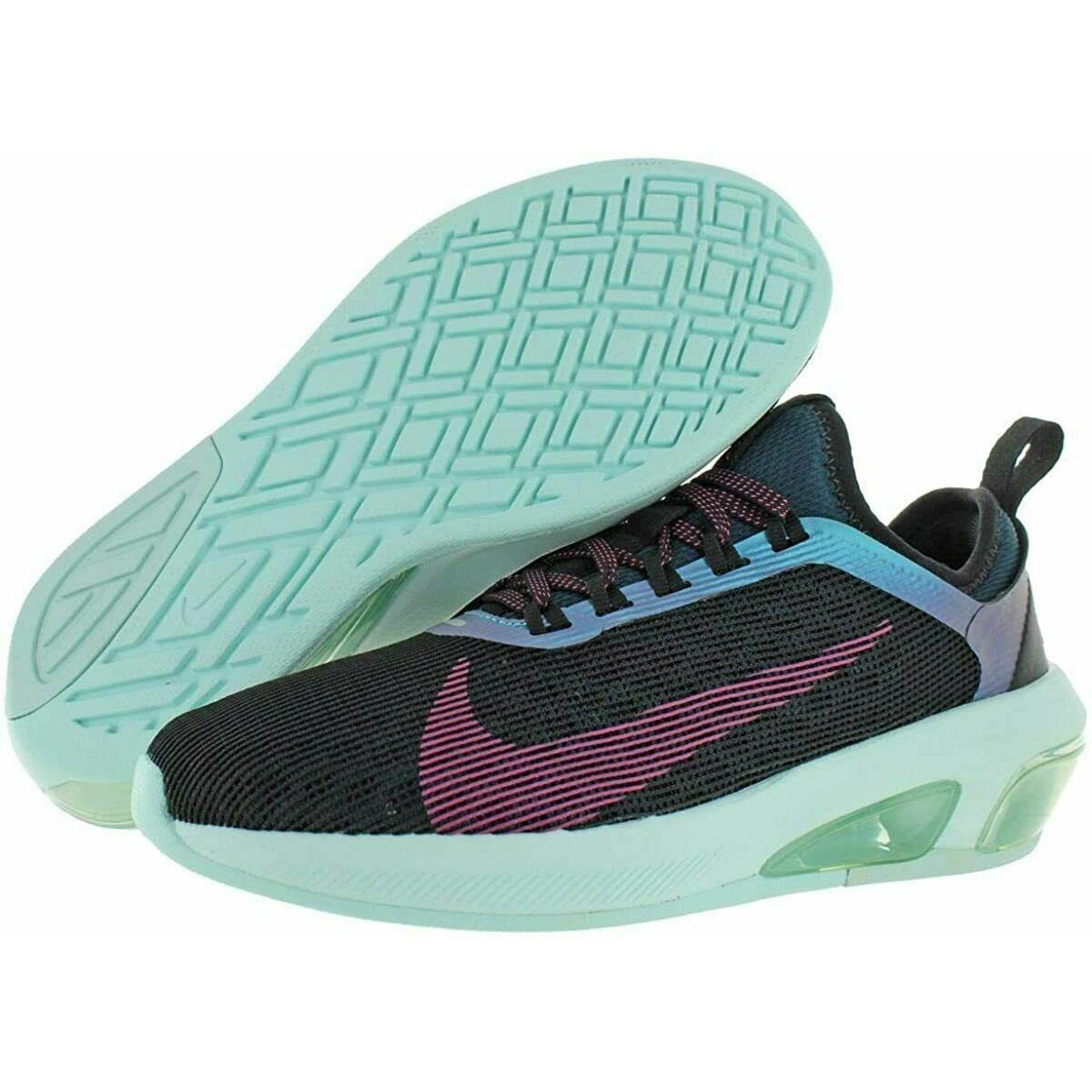 Wmns Nike Women`s Air Max Fly Running Shoe AT2505 001 Size 6 in The Box - Black/Laser Fuchsia-Teal Tint