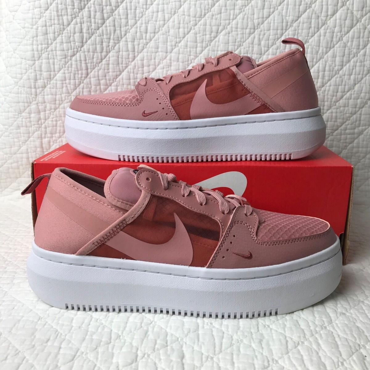 Nike Court Vision Alta Txt Shoes Women s SZ 10 Rust Pink/white CW6536-600 - Rush pink/White