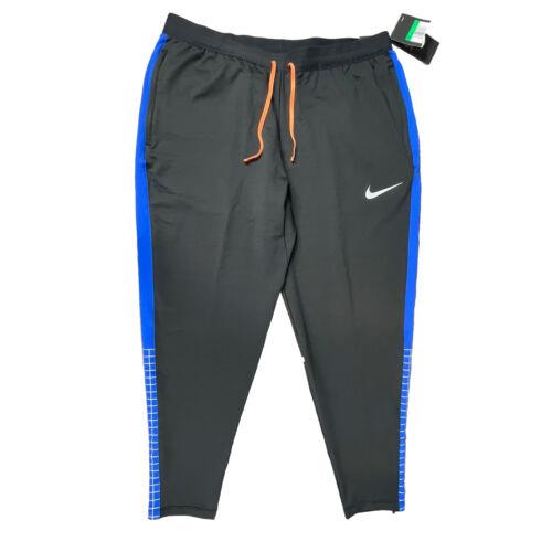 Nike Mens Running Pants Phenom Black Royal Cone Reflective Silver BQ8189-010 XL