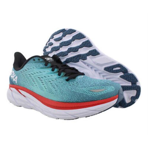 Hoka One One Clifton 8 Mens Shoes Size 10.5 Color: Real Teal/aquarelle - Real Teal/Aquarelle , Multi-Colored Main
