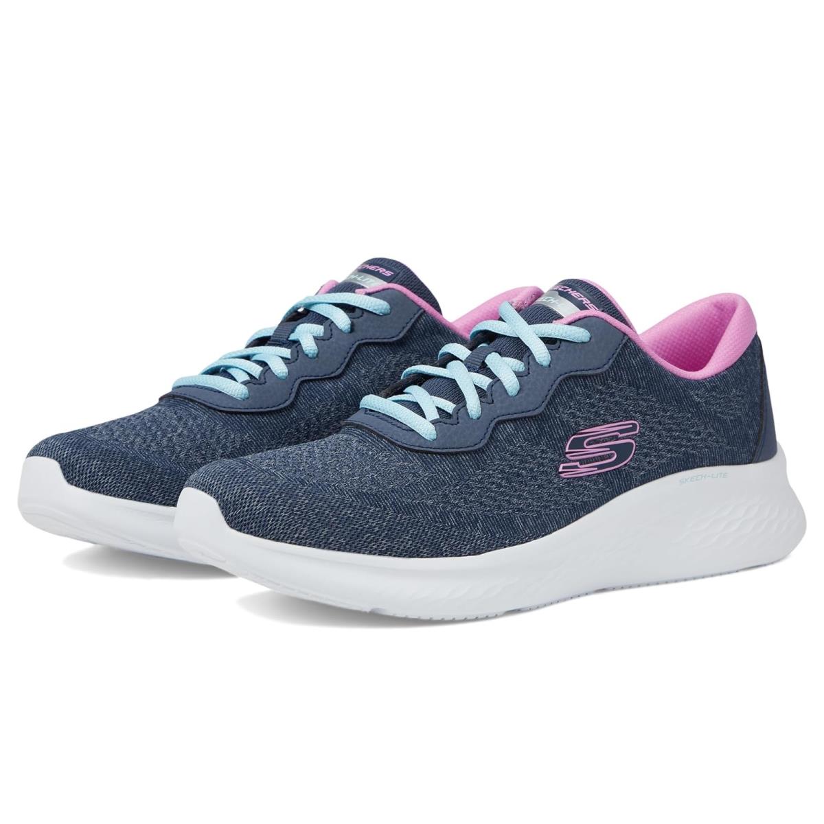 Woman`s Sneakers Athletic Shoes Skechers Skech-lite Pro-cute Debut Navy Pink