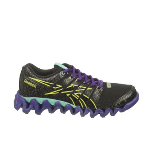Reebok V47874 Zigtech Shark 3.0 Jr`s M Black/violet/emerald Mesh Running Shoes