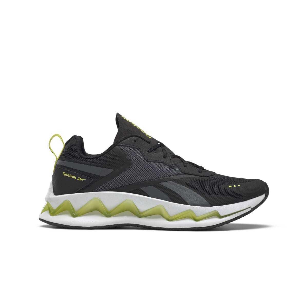 Reebok FU8184 Zigelusion Energy Mn`s M Black/chartreuse/grey Mesh Running Shoe - Black/Grey