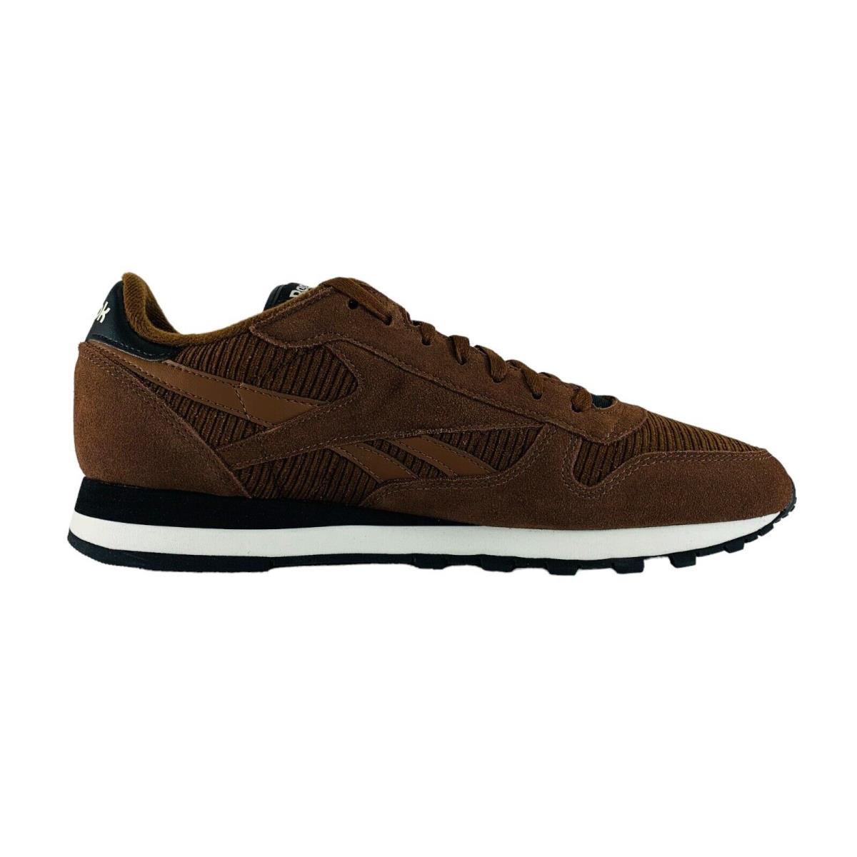 Reebok Men`s Classic Leather Premium Brown Corduroy Sneakers Shoes GW3792