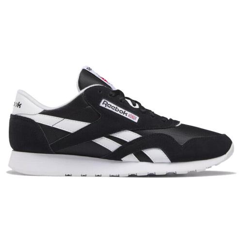 Reebok Men`s Classic Walking Lightweight Breathable Shoes Sneakers Rubber Sole Black/White