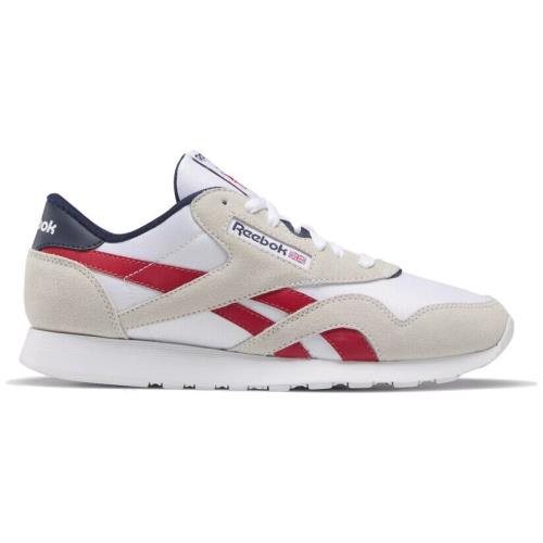 Reebok Men`s Classic Walking Lightweight Breathable Shoes Sneakers Rubber Sole White
