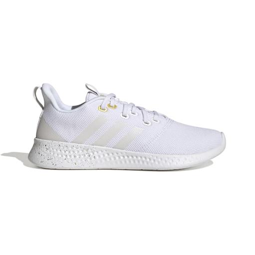 Adidas GV8926 Puremotion Wmn`s Medium White/white/yellow Textile Running Shoes - White/White/Yellow