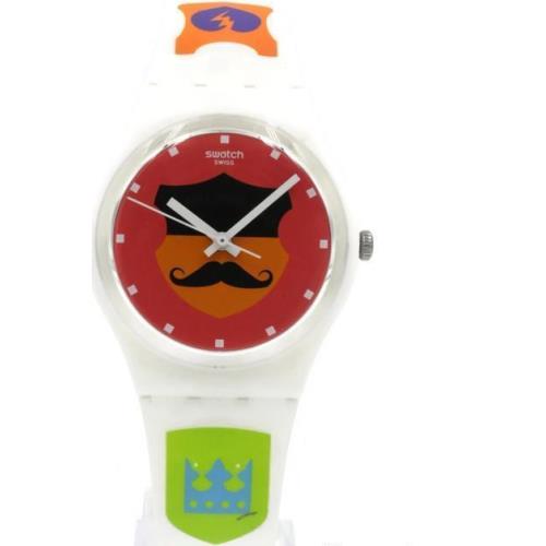 Swatch Originals Graphistyle White Silicone Watch 34mm GW179