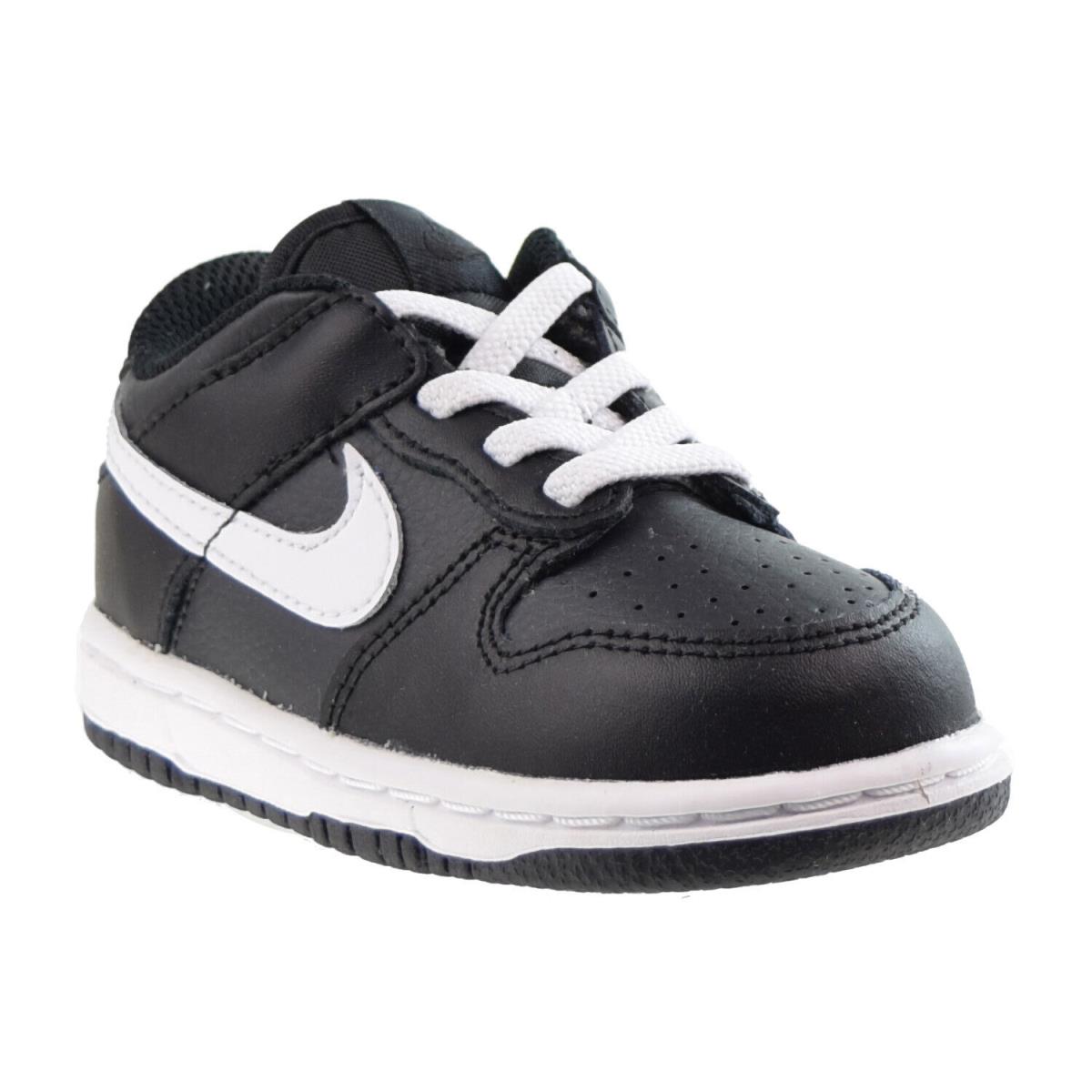 Nike Dunk Low Toddlers Shoes Black-white DH9761-002 - Black-White