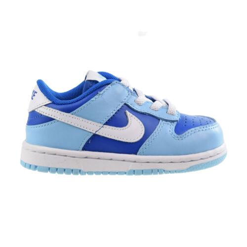 Nike Dunk Low Retro QS TD Toddlers Shoes Flash White-argon BlueDV2634-400 - Flash White-Argon Blue
