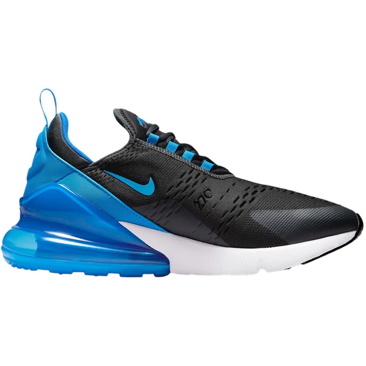 Nike Air Max 270 Men`s Casual Shoes All Colors US Sizes 7-14 Anthracite/Black/White/Photo Blue