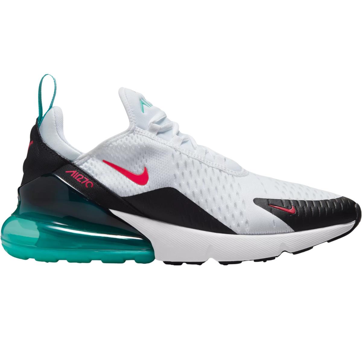 Nike Air Max 270 Men`s Casual Shoes All Colors US Sizes 7-14 White/Rush Pink/Washed Teal/Black