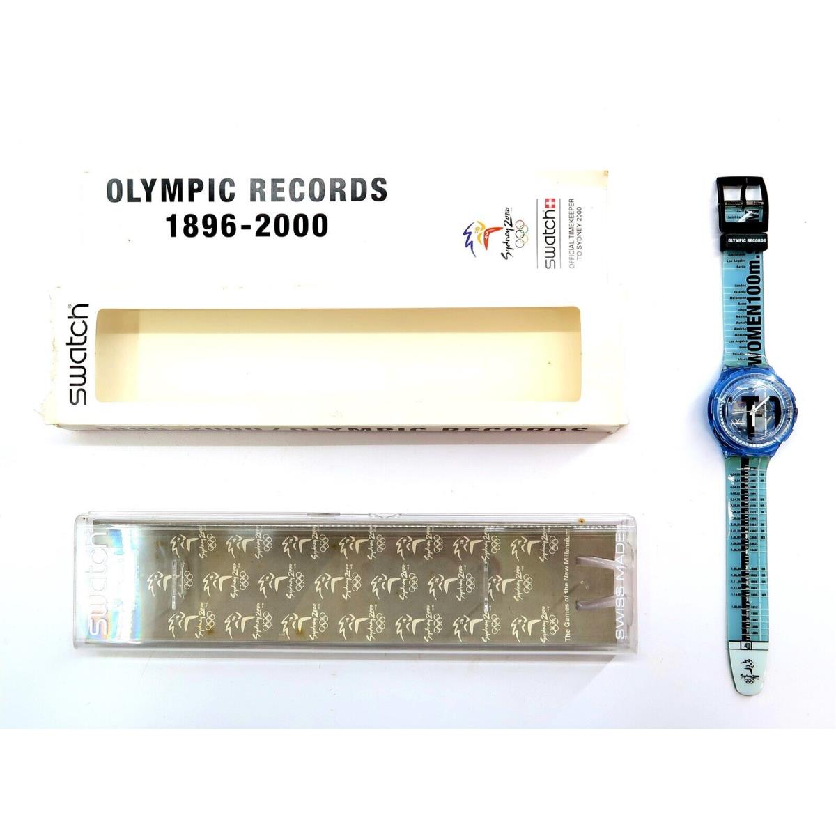 Swatch Scuba Watch Touchpad SDZ104 Olympic Special 2000 Women 100m Swim