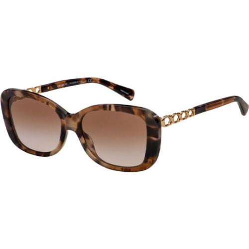 Coach Women`s Pink Havana Butterfly Sunglasses w/ Gradient Lens HC8286 559013