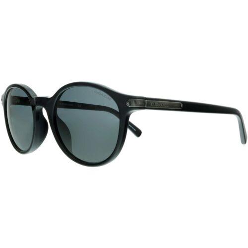 Coach Men`s Sunglasses Full Rim Black Round Plastic Frame Coach 0HC8312U 500287