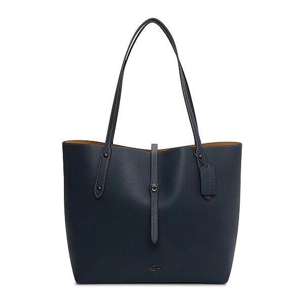 Coach Polished Pebbled Leather Market Tote