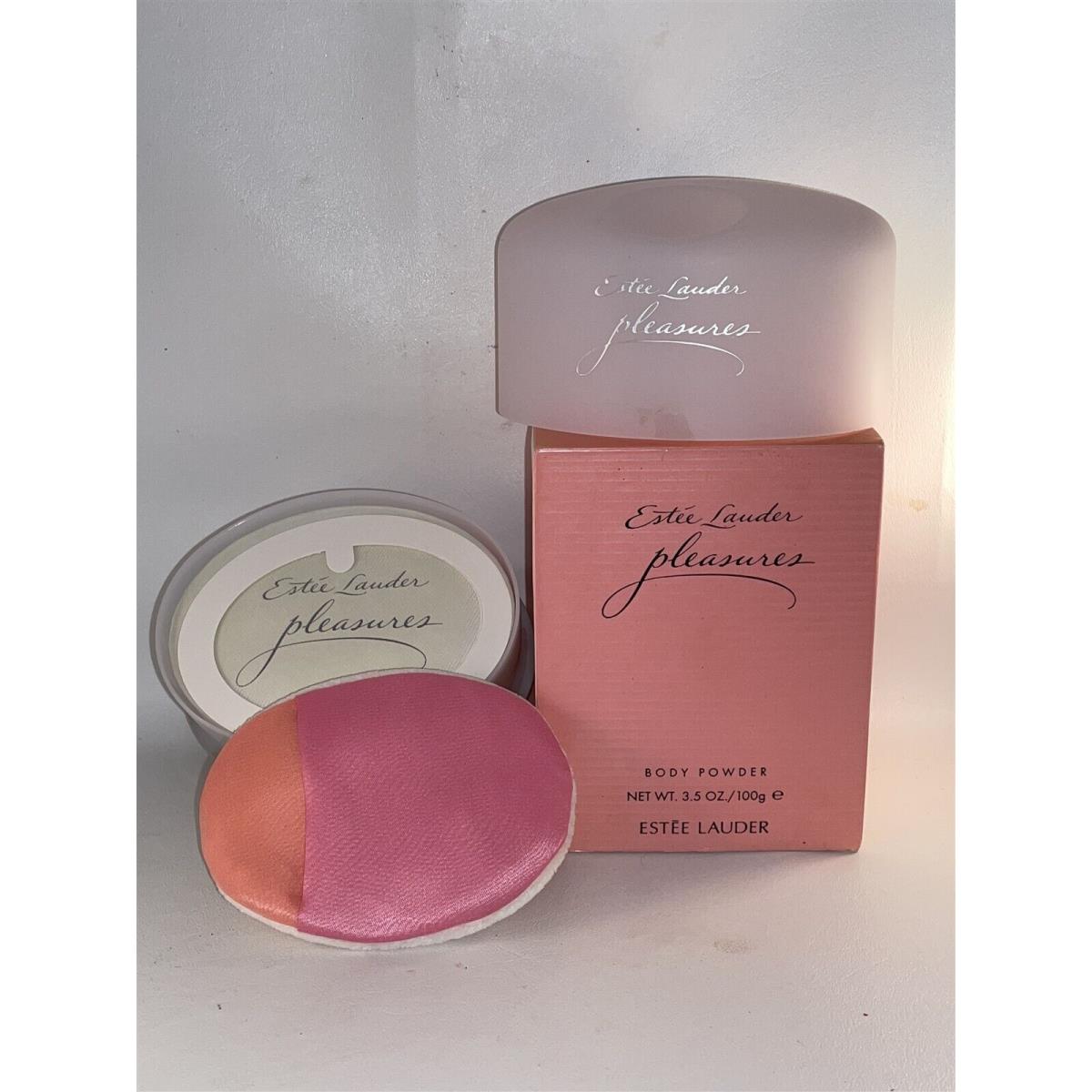 Pleasures Estee Lauder Powder Perfume Body Talc 3.5 Oz 100 g Vintage Rare