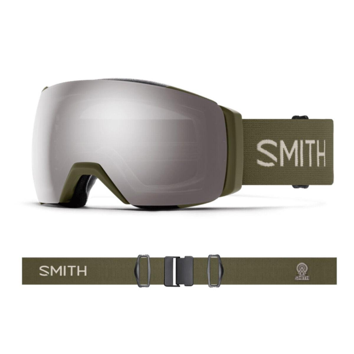 Smith Optics I/o Mag XL Forest Cps Platinum Mirror Lens Ski Goggles