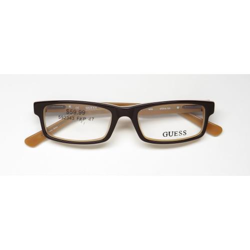 Guess 9059 American Designer Slim Style Adults Eyeglass Frame/glasses Brown