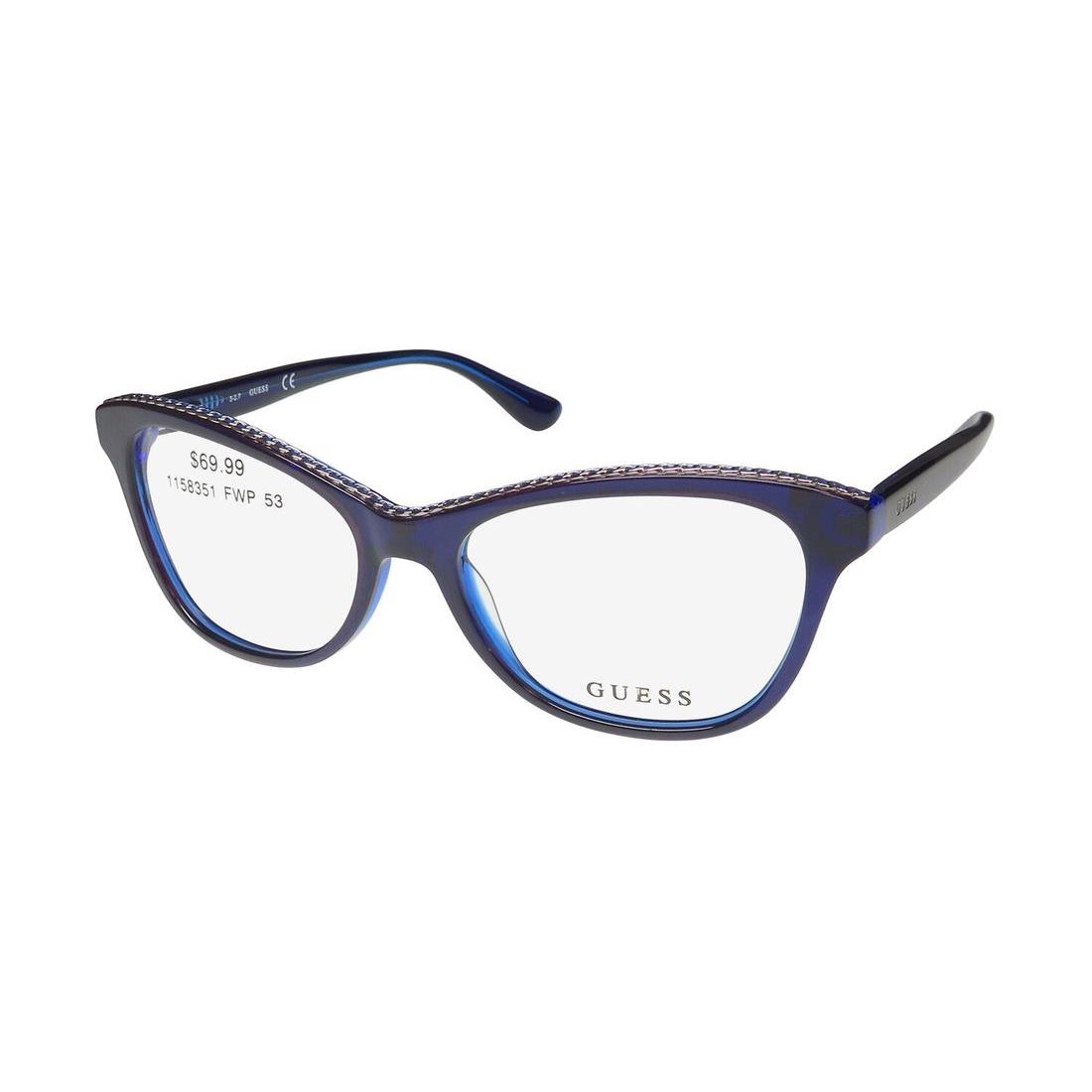 Guess 2624-3 Cateye Shape Premium Aceate Materials Adults Eyeglass Frame/glasses