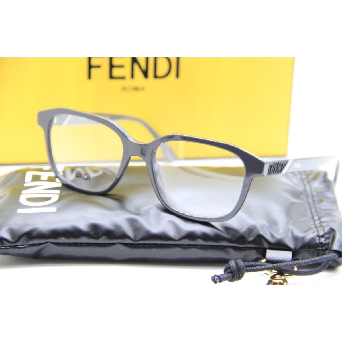 Fendi FE 50028I 020 Grey Eyeglasses W/case 53-17