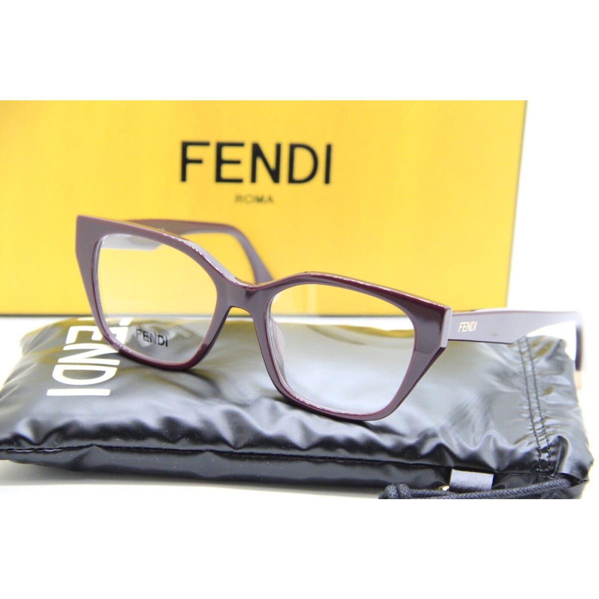 Fendi FE 50001I 081 Purple Eyeglasses W/case 52-17