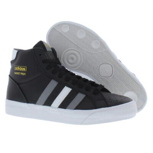 Adidas Originals Basket Profi Mens Shoes Size 5 Color: Black/grey - Black/Grey , Black Main