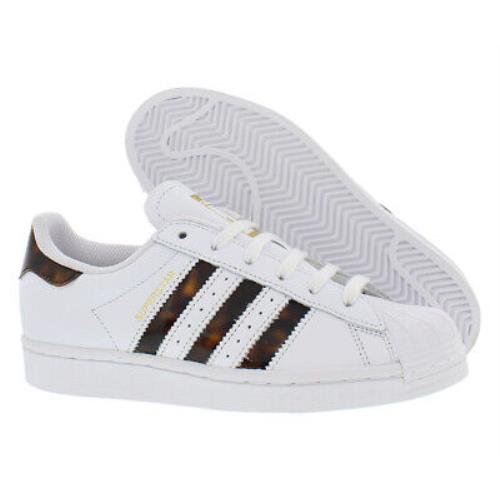 Adidas Superstar Womens Shoes Size 7 Color: White/gold Metallic