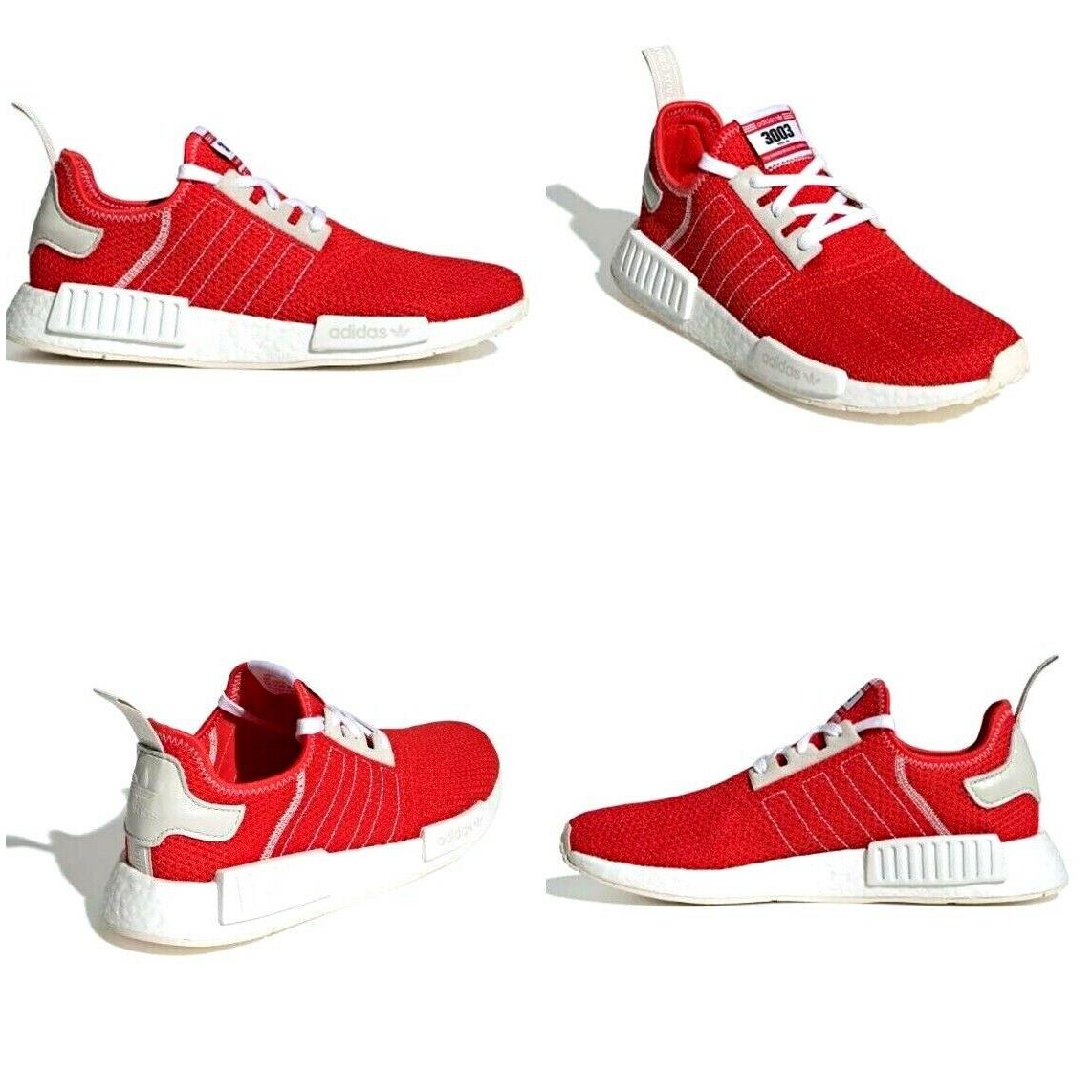 Adidas Nmd R1 Boost Running Shoes Active Red Ecru Tint Mens Size 9 US BD7897