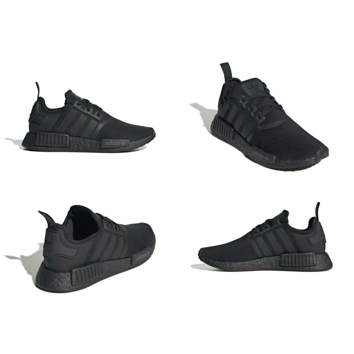 Adidas Nmd R1 Triple Black Boost Running Shoes Mens Size 7 US FV9015