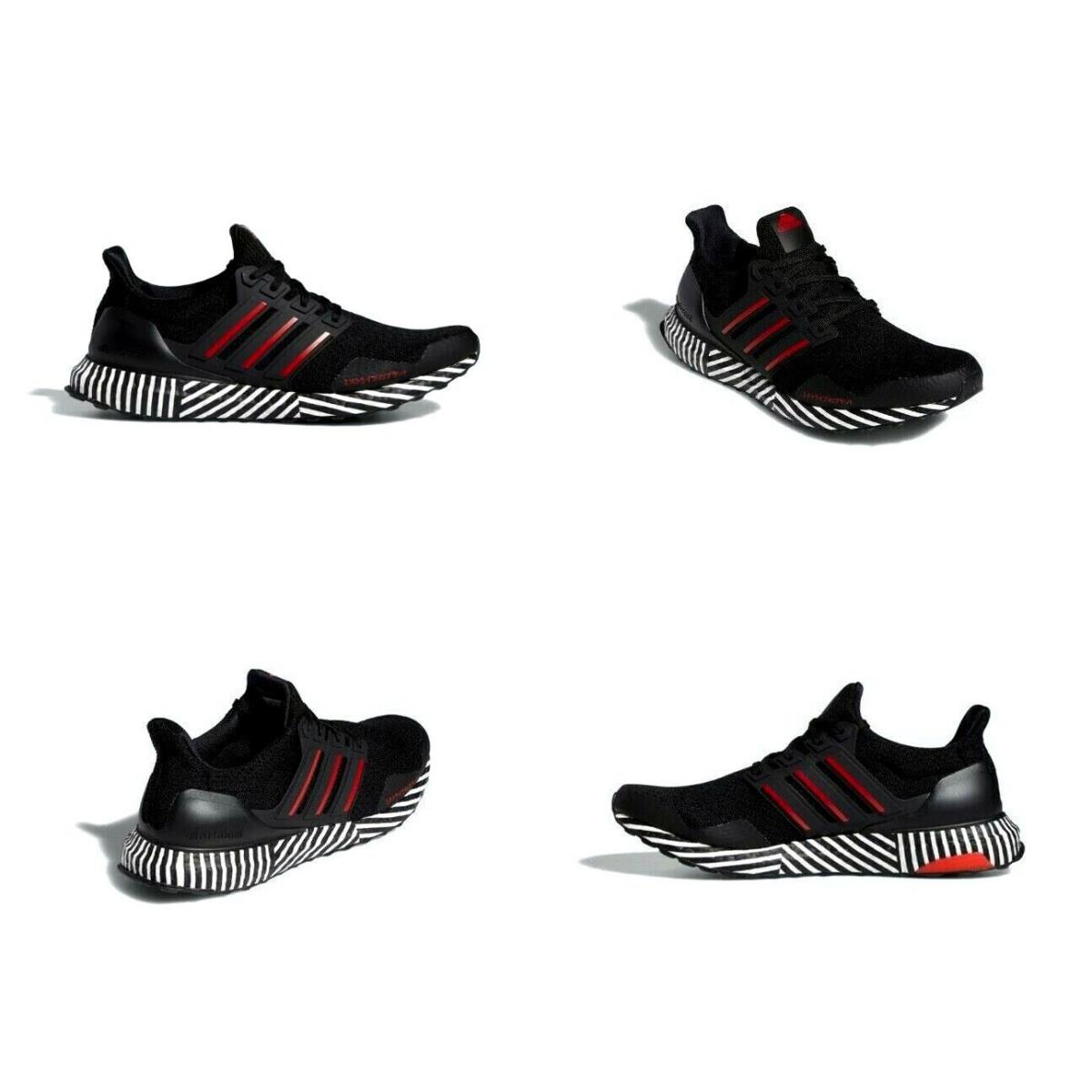 Adidas Ultraboost Running Shoes Boost Black / Red / White Mens Size 7 FY8382