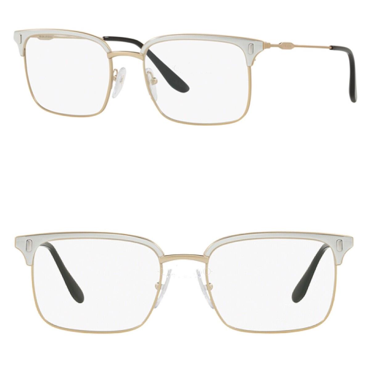 Prada Journal PR55VV Pale Gold Pearl Square Eyeglasses Optical Frame 53 mm 55V