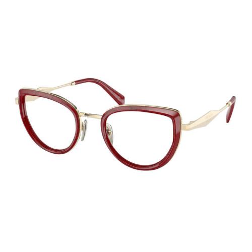 Prada PR54ZV Marble Red Gold 15D-1O1 51-22-140 Women`s Eyeglasses