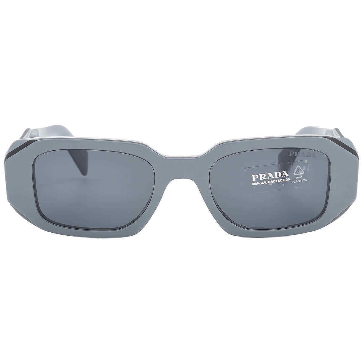 Prada Grey Geometic Geometric Ladies Sunglasses PR 17WS 11N09T 49 PR 17WS 11N09T