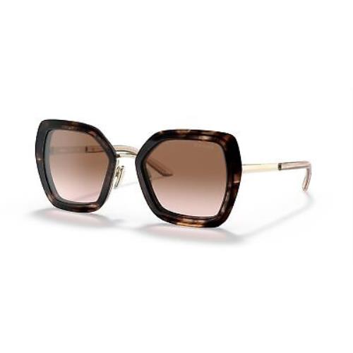 Prada Sunglasses PR53YS 04Y0A6 53mm Caramel Tortoise / Brown Gradient Lens