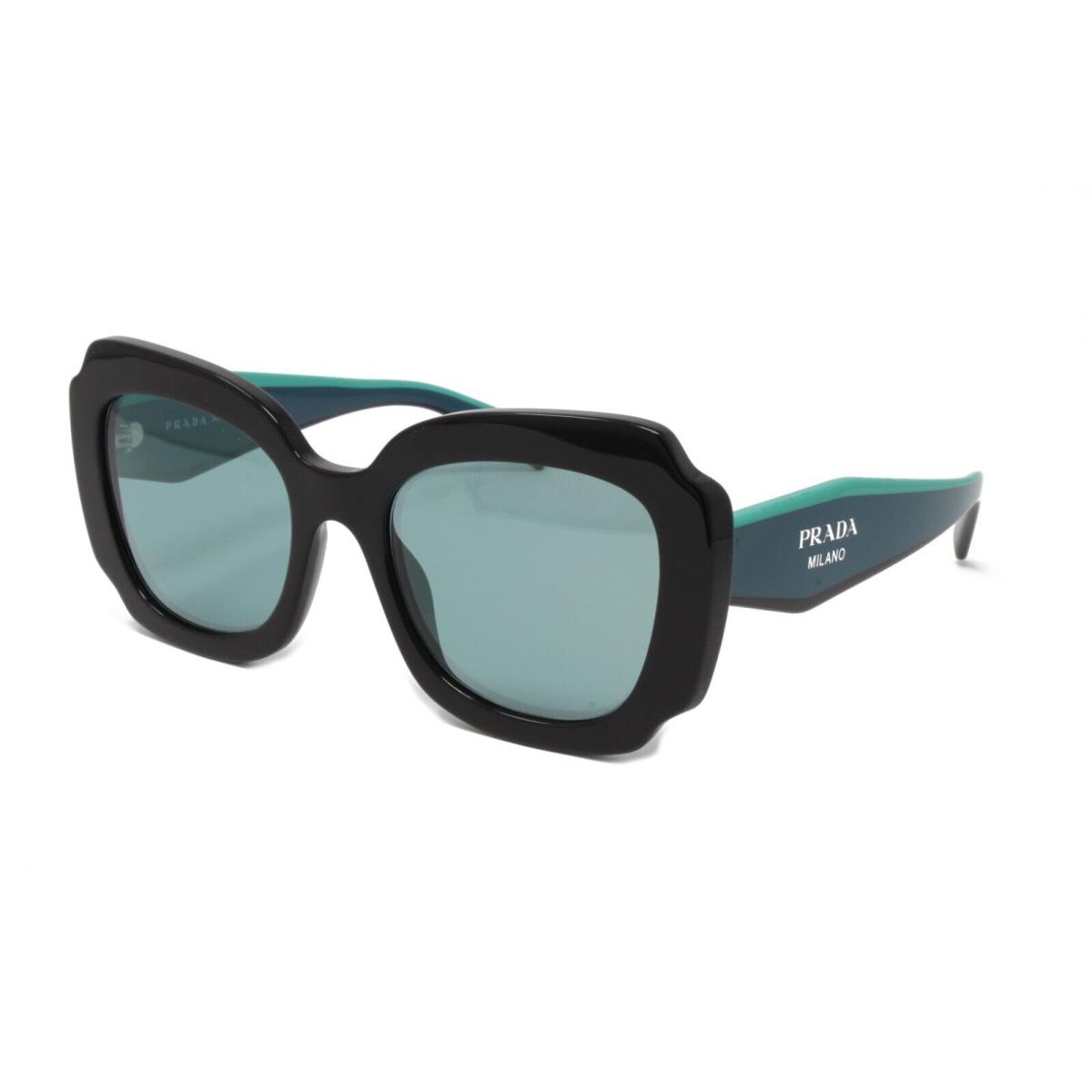 Prada Sunglasses Women`s PR16YS 1AB08Q Black 52mm Blue Lens Mirrored