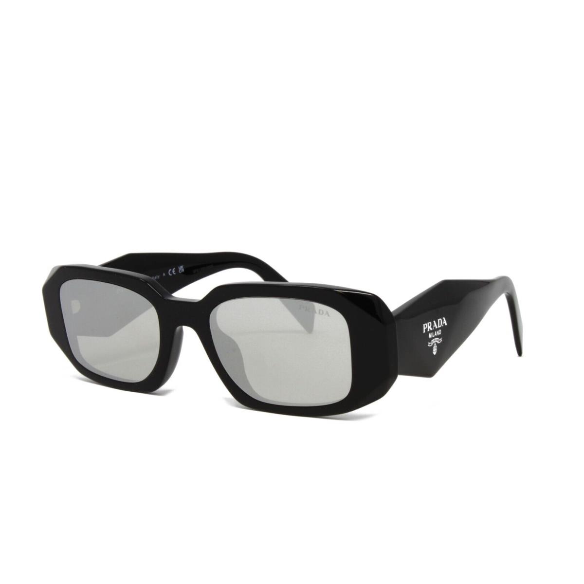 Prada Sunglasses Women`s PR17WSF 1AB2B0 Black 51mm Silver Mirrored Lens