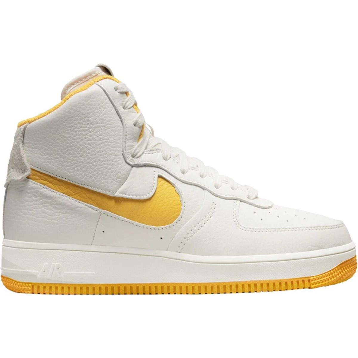 Nike W AF1 Air Force 1 Sculpt High White Yellow Shoes DC3590-001 Women`s 8-8.5 - White