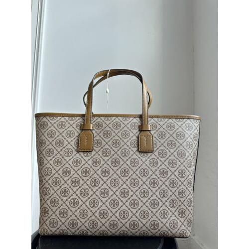 Tory Burch Small T Monogram Coated Canvas Tote Bag 9.8x12 - Tory Burch bag  