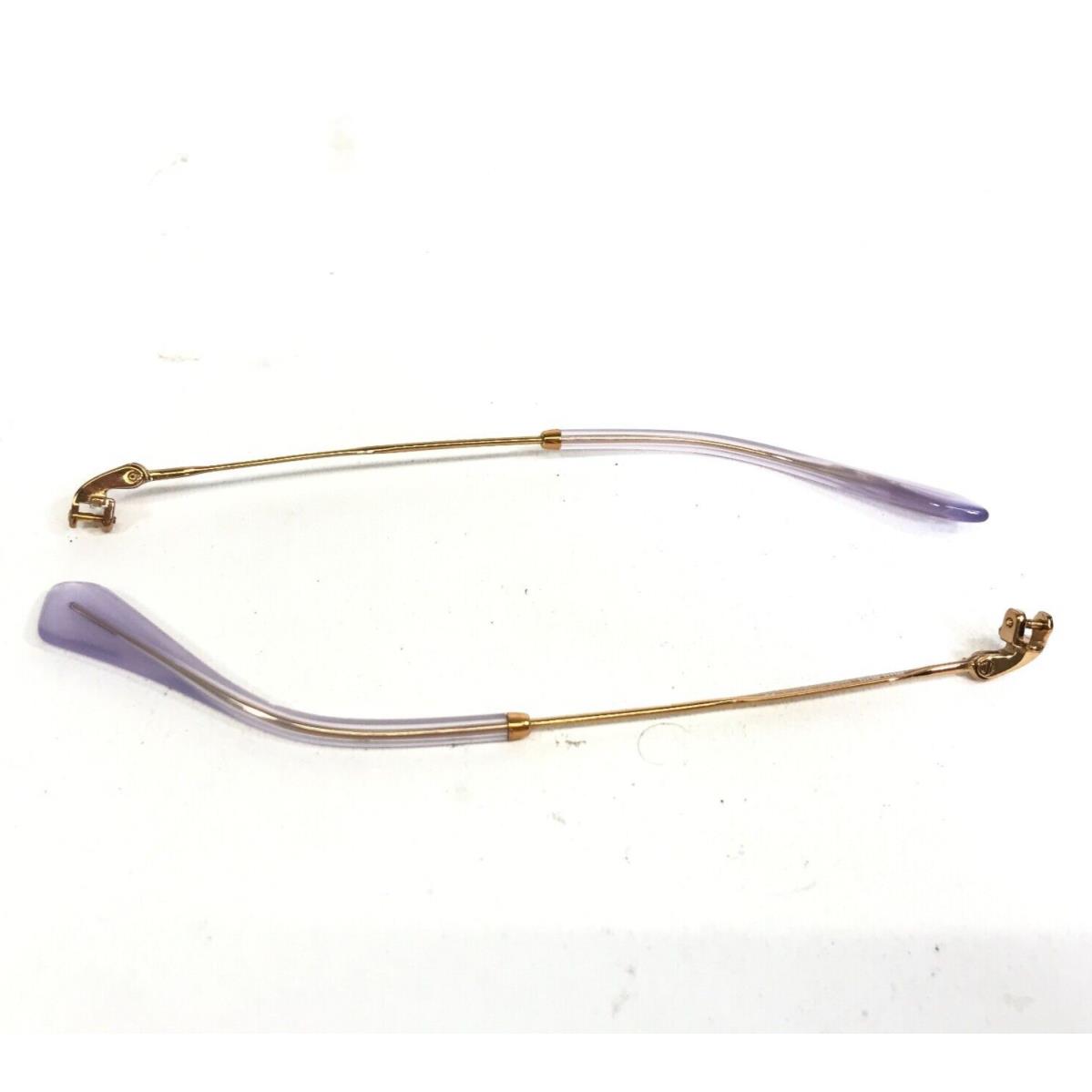 Miu Miu Smu 03Q 1AB-3H0 Gold Purple Eyeglasses Sunglasses Arms Only For Parts