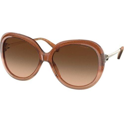 Coach Women`s Sunglasses Brown Gradient Lens Oversized Coach 0HC8314F 56397459