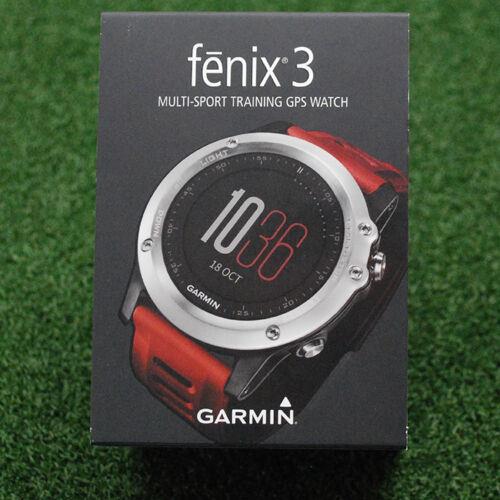 Garmin Fenix 3 Multi-sport Training Gps Watch - Silver with Red Band