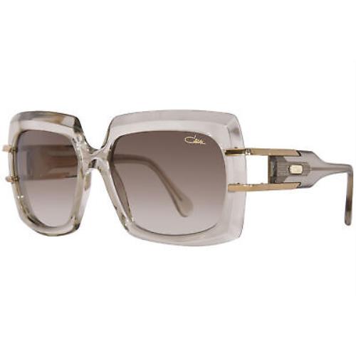 Cazal 8508 003 Sunglasses Women`s Brown Crystal/brown Lenses Square Shape 54mm
